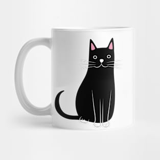 Black cat Mug